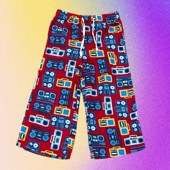 GAP Pajamas Funky Pair Of Pajama Pants W Radios Boombox Size 4 From